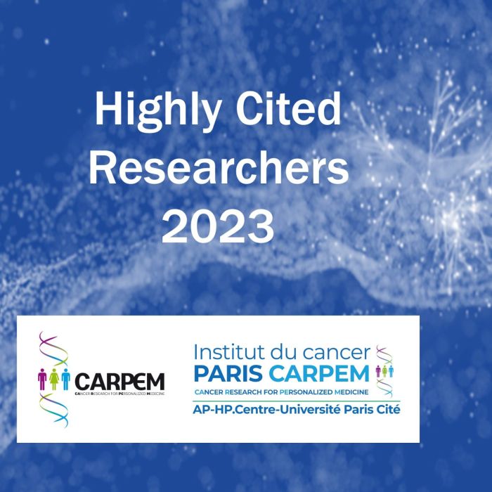 Highly Cited Researchers 2023 : 8 membres du CARPEM à l’honneur