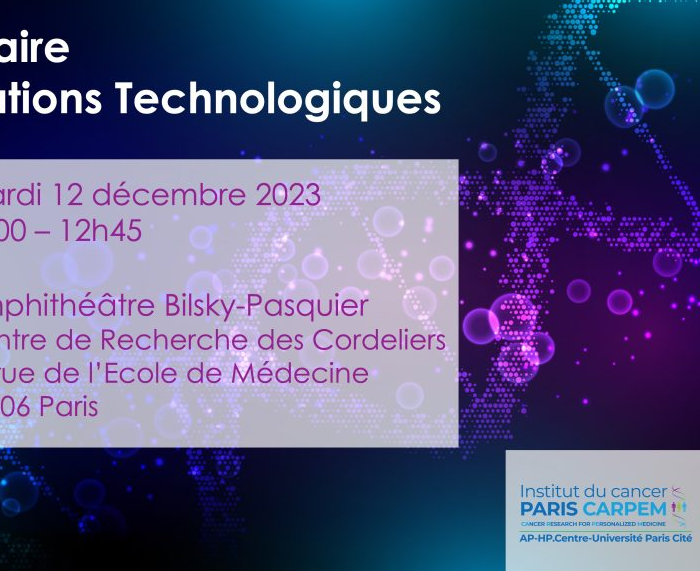 Séminaire Innovations Technologiques – 12 décembre 2023